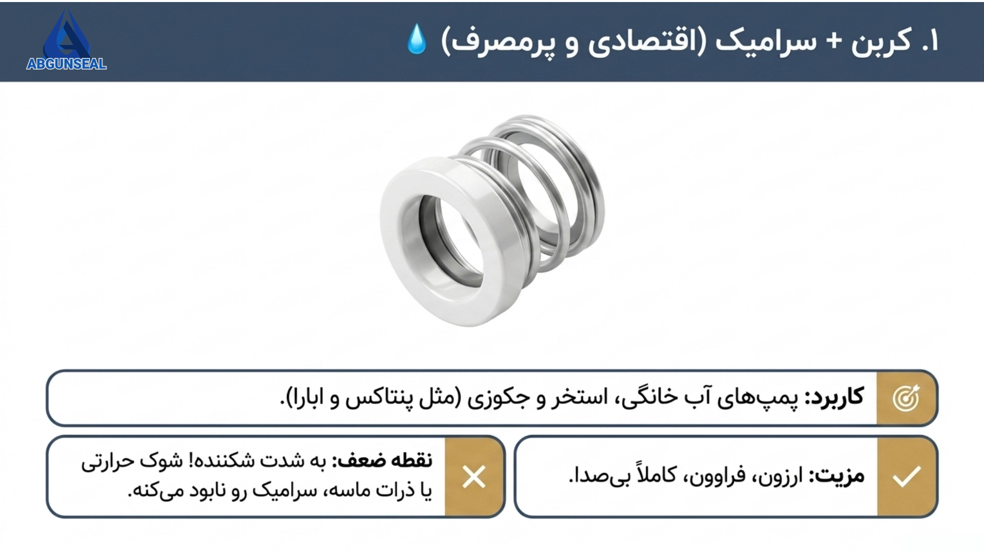 سیل مکانیکی کربن - سرامیک